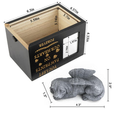 MROUEN wooden memorial urn close-up shows sturdy craftsmanship