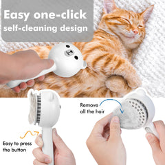 MRSDAYU self-cleaning release button simplifies hair cleanup after grooming