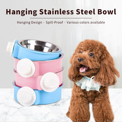 MRSXXNTY stainless-steel pet bowl closeup highlights durable, easy-to-clean surface.