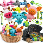 Mruq pet 12pack squeaky plush toys entice dogs with fun sounds for interactive play