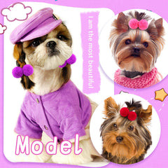 Mruq pet durable soft ribbon bows resist fraying in daily wear.