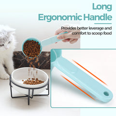 MSBC melamine scoop with hanging hole for convenient storage.