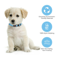 Mtliepte washable nylon collar is colorfast and gentle on skin.