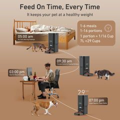 MUBBI feeder top lid lock system prevents accidental openings and overfeeding