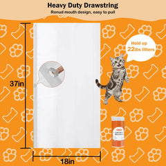 MUGVELL liner beside Litter-Robot 3/4 demonstrating compatible fit for automatic boxes.