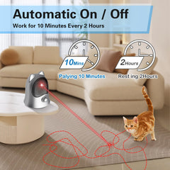 Muhhiba cat laser toy auto-off feature conserves power during sessions.