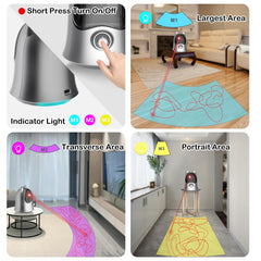 Muhhiba cat laser toy speed control lets you match energy levels during play.