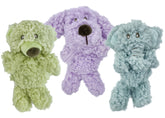 Multipet Aromadog Little Man 6-inch toy pack of three promotes calm play.
