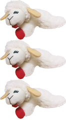 Multipet Lamb Chop cat toy small pack3 with playful toss promotes interactive play