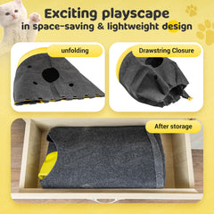 MUMUQ Cat Play Bag scratch-resistant material supports tough clawing