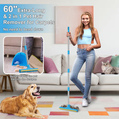 Mupapi 60in long-handle extend shows ergonomic reach for cleaning hard-to-reach areas without bending