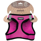 Murphy & Roxy No-Pull Harness pink front view shows padded comfort.