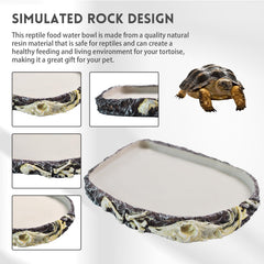 MUUG bearded dragon water dish easy clean surface