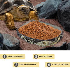 MUUG multipurpose reptile feeding dish with stable base