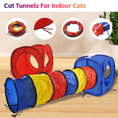 MUYG rabbit tunnel with high-elastic wire frame stays sturdy indoors and outdoors.