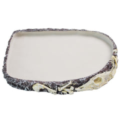 MUUG reptile water bowl rock texture for natural habitat hydration