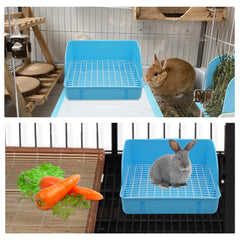 MUYG litter box grate separation keeps waste organized for easy scooping