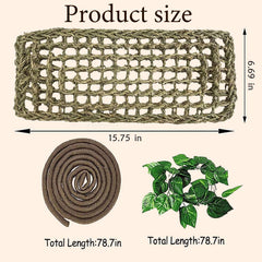 MUYG reptile plant leaves add natural color and vertical climbing options.