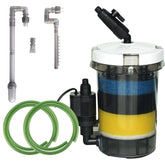 MUZIBAMA filtro canister externo 105GPH para acuario, agua cristalina.