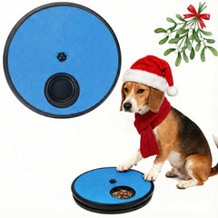 MuzzlePop dog nail scratch board in action offering stress-free nail care during play.