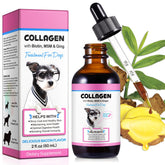 MXCZBSM dog collagen drops bottle demonstrates easy daily use for coat health