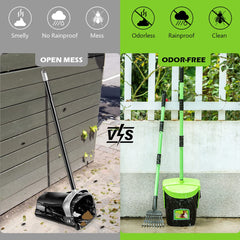 MXF Pooper Scooper 36-6-inch-handle-extended offers comfortable reach for lawn cleanup.