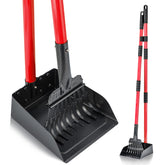 MXF Pooper Scooper long-handle tray in red enables easy cleanup on grass