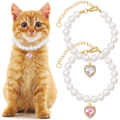 Mxxipp pearl collar white heart rhinestone closeup showcases festive sparkle for celebrations