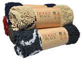 My Doggy Place microfiber dog mat absorbs moisture for clean floors.