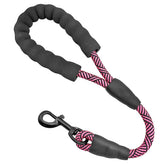 Mycicy short dog leash pink padded handle for confident training.