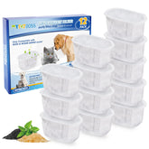 MyfatBOSS cat fountain filter for W300/W500 setup showing compatibility and filtration