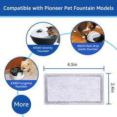 MyfatBOSS Fung Shui-compatible filter fits the fountain, helping keep water fresher.