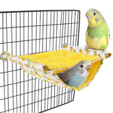 Mygeromon Bird Bed Hammock shows its double-layer design for cozy perch and hideaway