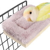 Mygeromon bird hammock bed with soft mat offers cozy warmth for small parrots