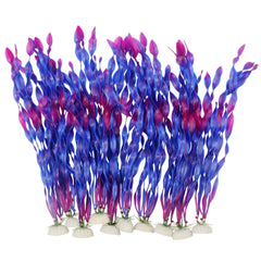 MyLifeUNIT artificial seaweed plants in purple 10pcs for vibrant aquarium decor.