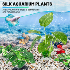 MyLifeUNIT Betta decor medium plant adds depth and shelter for fish.