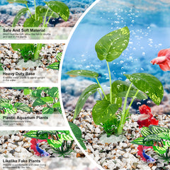 MyLifeUNIT Betta decor small plant-2 enhances hiding spots and visual variety.