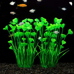 MyLifeUNIT planta decorativa acuario altura 40 cm con hojas detalladas