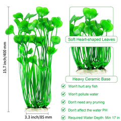 MyLifeUNIT planta artificial acuario con base cerámica estable
