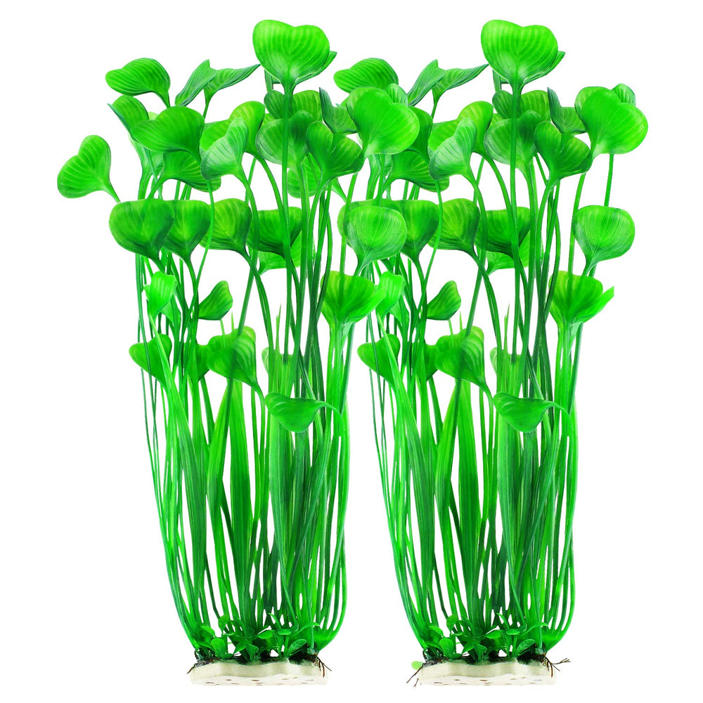 MyLifeUNIT plantas artificiales para acuario dos piezas 40 cm, seguras para peces