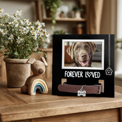 MYPAWLETS forever-loved frame close-up highlights elegant design and dignified memory display.