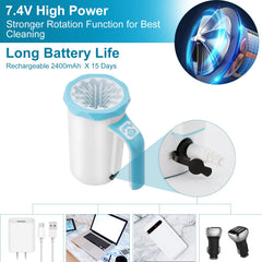 MYPIN paw cleaner battery life enabling extended outdoor use