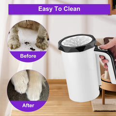 MYPIN paw cleaner two-way rotation demonstrates cleaning in two directions