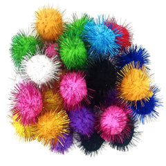 MYYZMY plush ball closeup glitter—shine that draws attention during playtime