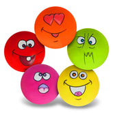 N-S dog toy squeaky ball in colorful assortment for fetch.