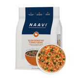 NAAVI turkey bowl slow-roasted with ancient grains for balanced texture and nutrition.