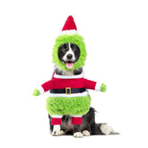 NACOCO dog Christmas furry-costume cap-hat green-monster ideal for festive photos.