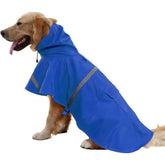 NACOCO large dog raincoat back view shows waterproof protection for daily walks.