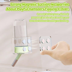 Nadkvkl acrylic green bottle showcases space-saving hanging design