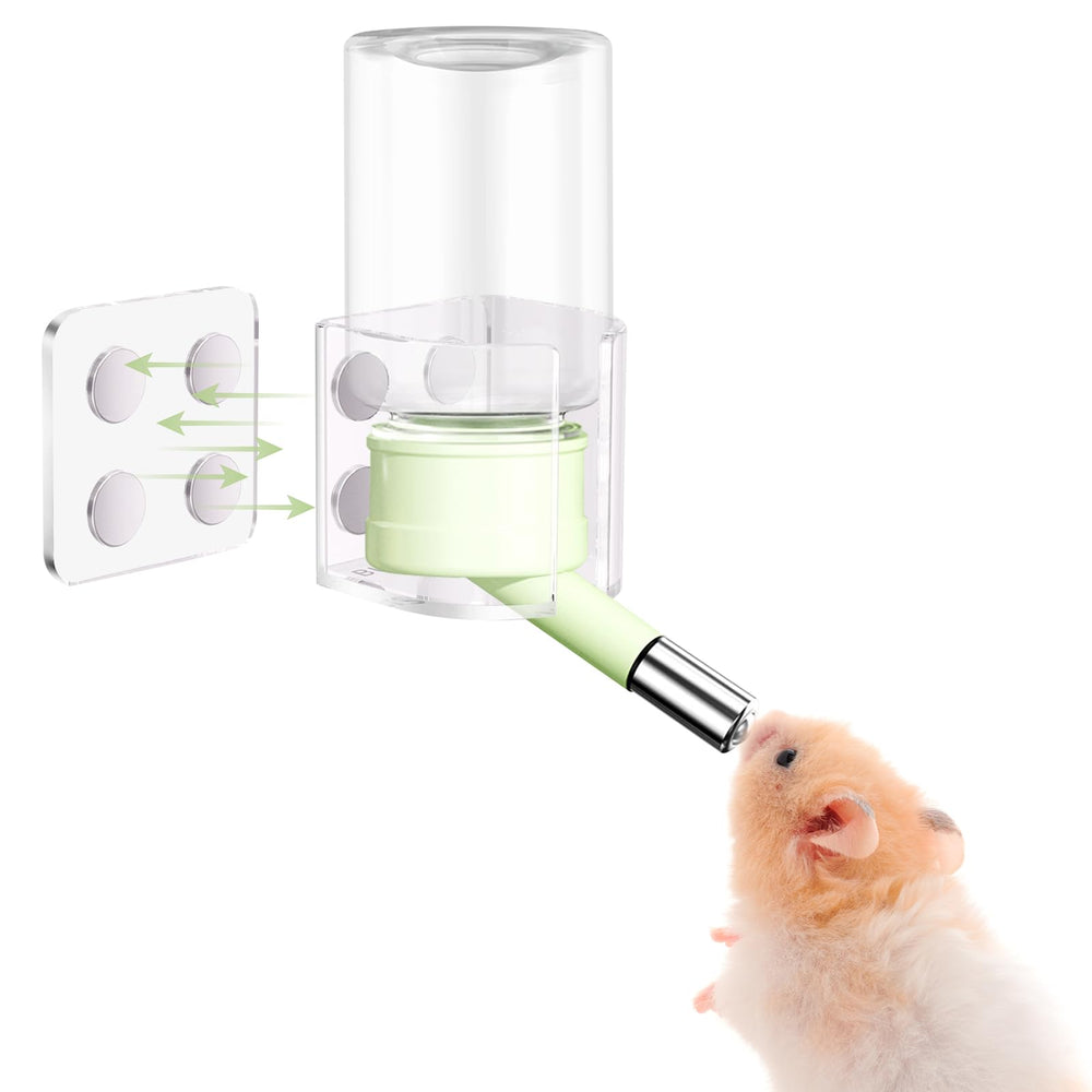 Nadkvkl hamster water bottle with magnetic suction keeps water steady during play